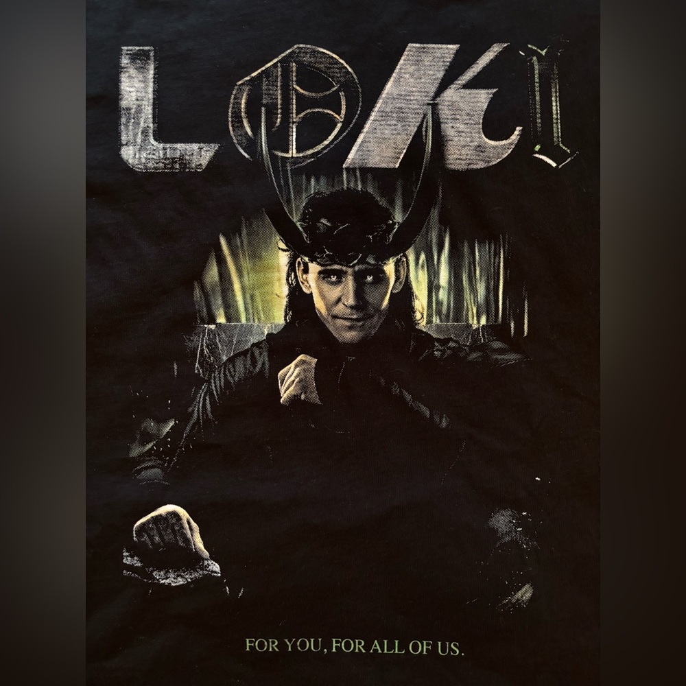 Loki Oversized Black Marvel T Shirt